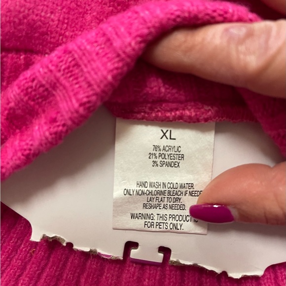NWT XL Boots & Barkley Pink Dog Sweater - Picture 3 of 5